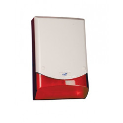 PS-128-H/R Horn Flaşörlü Harici Siren (Flaşör Rengi: Kırmızı)