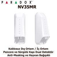 Paradox NV35MR Kablosuz Dış Ortam / İç Ortam Pencere ve Sürgülü Kapı Dual Detektör Anti-Masking ve Hayvan Bağışıklı