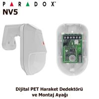 Paradox NV5 Dijital PET Haraket Dedektörü ve Montaj Ayağı